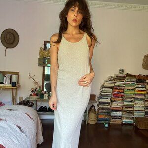 OZMA of California Silk Noil Tank Dress